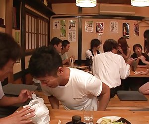 Minami Kitagawa foursome ends in an asian cum facial