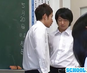 Busty schoolgirl Azumi