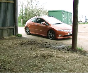 British slut Lucia gets fucked in the hay