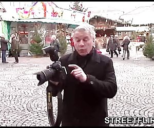 StreetFlirts.com fake casting agent gets blowjob