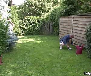 Hot young chick cucks in countryhouse