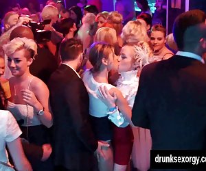 Bi club babes having public sex orgy