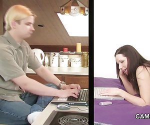 Mom fuck with young boy after chatting on internet with him