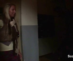 German Teen get her First Time Fuck date for Money with Inte