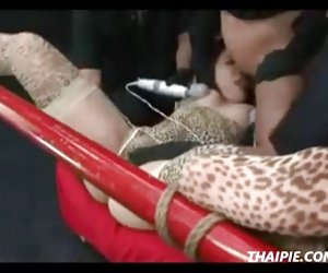 Hairy Asian Teen Tied And Masturbated