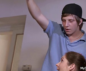 Granpa tricks his son's gf into taboo